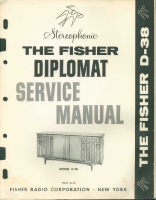 Fisher DIPLOMAT-D-38 - Service Manual 